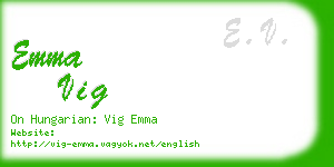 emma vig business card